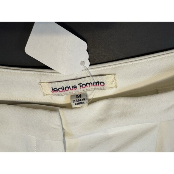 Jealous Tomato Shorts M Medium Ivory W Crochet Lace Trim NEW - Picture 7 of 9